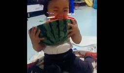 吃瓜少女小孩视频播放,揭秘吃瓜少女小孩视频的火爆播放之谜